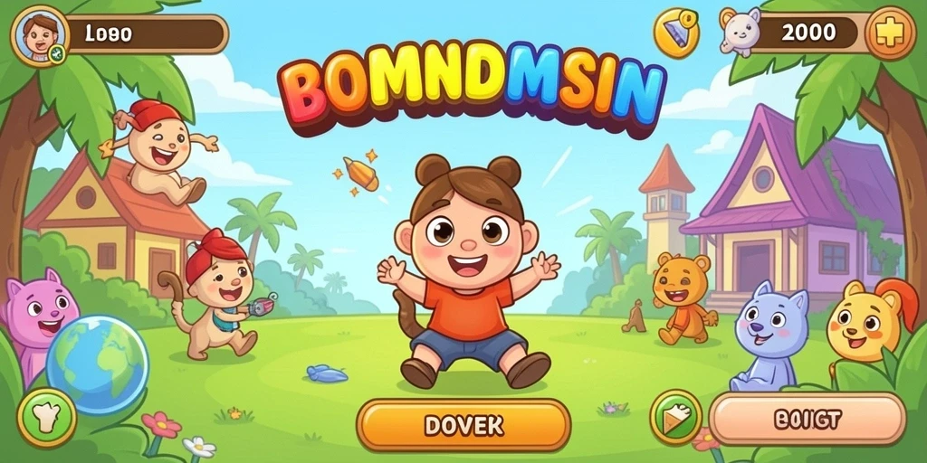 Tampilan utama game dengan menu yang intuitif.