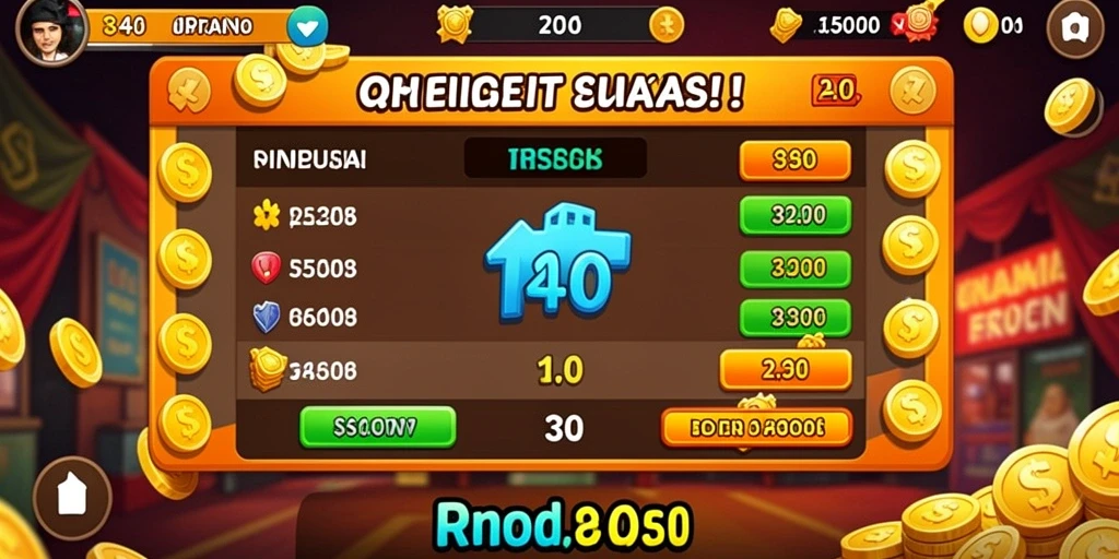 Tampilan dashboard utama game IMBAJP yang interaktif.